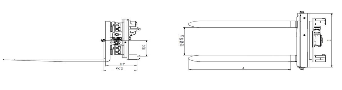 Rotating Fork Clamp - 1 Pair Fork