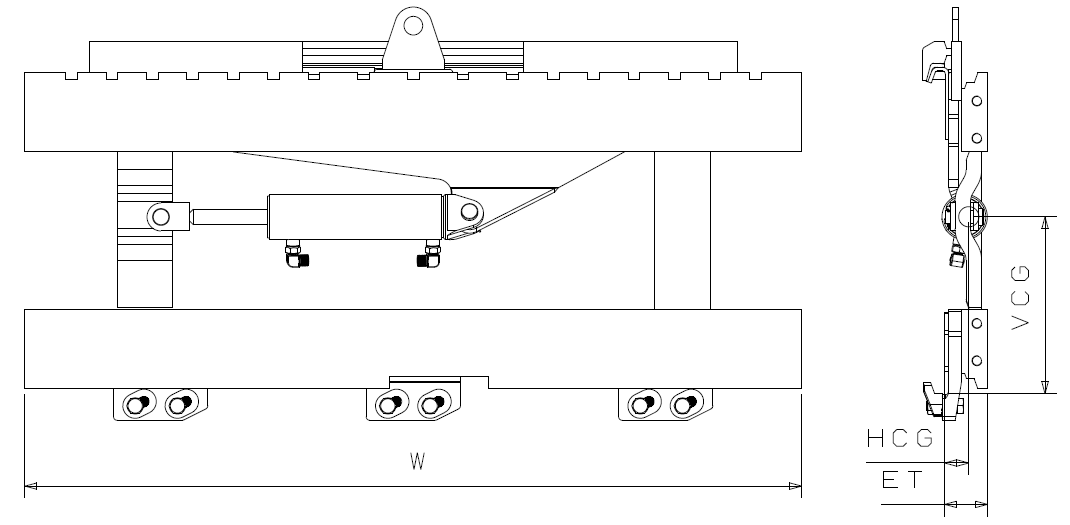 D Series Forklift Truck Sideshifter